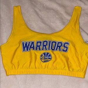 Golden state worrier crop top tank
